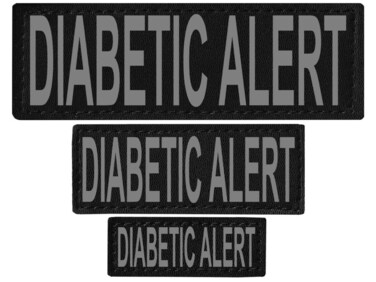 Dogline Diabetic Alert Removable Velcro Patches