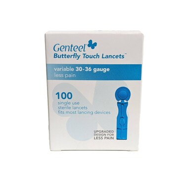 GenteelButterfly Touch Lancets  Polished  Smooth  Pain Free  Stainless Lancets 100 pcs