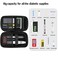 Diabetic Supplies Travel Case Glucose Meter Storage Bag Organizer Pack for Blood Sugar Test Strips Medication Lancets Syringe Pens Needles  other Testing Accessorie Only Black