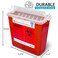 Sharps Container for Home Use and Professional  5 Quart 2 Pack Large Sharps Container Needle Disposal Containers Sharp Containers for Needles with Touch Free Rotating Lid