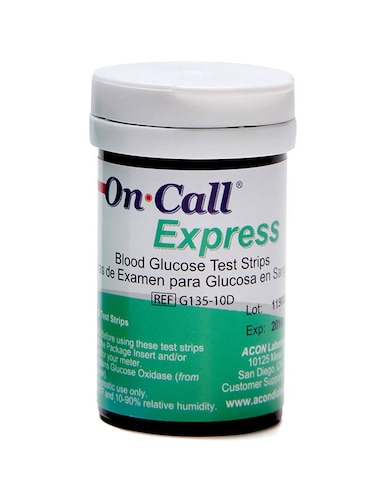 On Call Express Blood Glucose Test Strips 50 Count