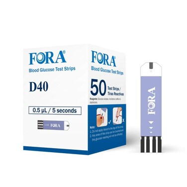 FORAD40 D40d D40g Blood Glucose Test Strips  50 Count