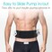 Insulin Pump Belt with Mesh Pouch for Easy Viewing Operation Diabetic T1D Medical Holder Accessories Waist Band with Slits for Tubing Epipen Men Women Adult Black