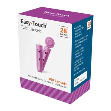 EasyTouch Twist Lancets  28 G 100 per Box