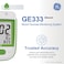 GE333 Blood Glucose Monitoring System  Glucometer  Auto Coding  5Second Results  Bluetooth Rightest Care App Connection  EasytoRead Display
