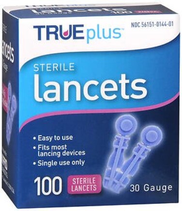 Trueplus Sterile Lancets 30 Gauge  100 ct Pack of 3