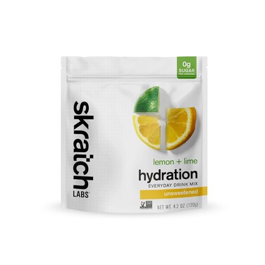Skratch LabsSugar Free Electrolyte Powder  Hydration Drink Mix  Everyday Unsweetened  Lemon  Lime  30 Servings  Keto Paleo Vegan NonGMO