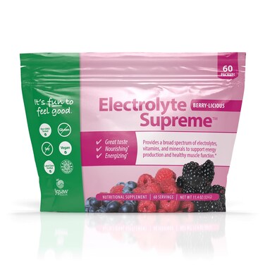 Jigsaw Health  Electrolyte Supreme  Broad Spectrum of Electrolytes  Trace Minerals  60 Servings 60 Servings Packets Berry