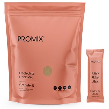 ProMix Nutrition Electrolytes Powder Hydration Packets  Himalayan Pink Salt Magnesium Potassium Vitamin C  Sugar Free  30 Count