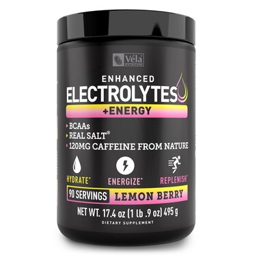 PreWorkout Electrolyte  Energy Powder Drink Mix 90 Servings  Lemon Berry w Real Salt BCAAs No Added Sugar Electrolyte Supplement w Potassium Zinc  Magnesium for Hydration  Keto Electrolytes