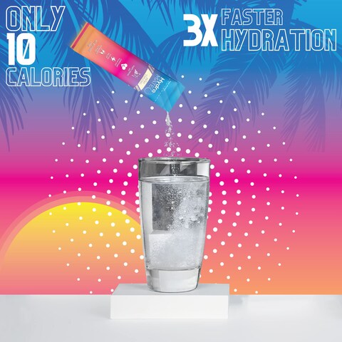 NatureWorksHydroMATE Electrolytes Powder Packets Pineapple Hydration Accelerator Low Sugar Party Favors for Recovery Tropical Pina Colada 30 Count