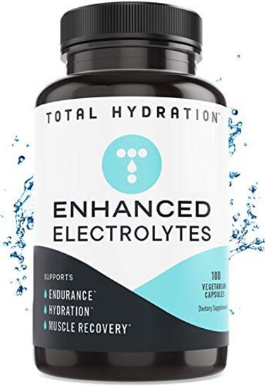 Electrolyte Capsules 100ct Low Carb Natural Replacement Rehydration Salts with Magnesium Zinc Calcium Sodium Support for Keto Electrolyte Salts