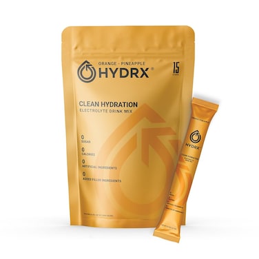 Hydrx Hydration Powder SugarFree Electrolyte Powder Drink Mix Packs Hydration Amplifier Packets for Recovery Dehydration  Exercise OrangePineapple