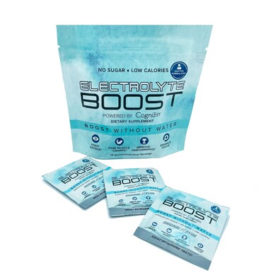 Electrolyte Powder Packets with Cognizin Take Without Water Hydration Extending Supplement No Sugar No Stevia No Caffeine No Water Needed Dissolves in Mouth 14 Pack