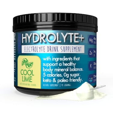 Paleo ProHYDROLYTE Electrolyte Powder Drink Mix Hydration Supplement 0g Sugar 1g Carb Keto  Paleo Friendly 45 Servings No Artificial Ingredients Cool Lime
