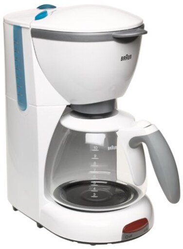 Braun KF510WH AromaDeluxe 10Cup Coffeemaker White