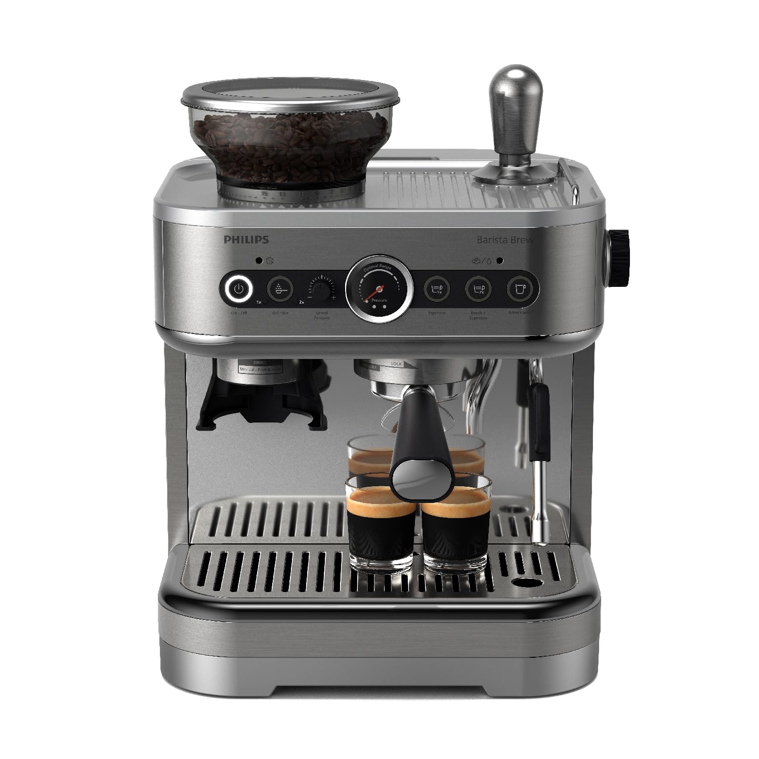 Buy PHILIPS Barista Brew Semi Automatic Espresso Machine Single Double ...
