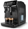 PHILIPS 2200 Series Fully Automatic Espresso Machine Classic Milk Frother 2 Coffee Varieties Intuitive Touch Display 100 Ceramic Grinder AquaClean Filter Aroma Seal Black EP222014