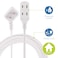 Philips Extension Cord 15 Ft 3Outlet Flat Plug Extension Cord Flat Extension Cord with Multiple Outlets 2 Prong Extension Cord Safety Slide Long Extension Cord 1 Pack White SPS1032WE27