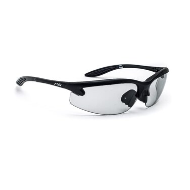 Transition Safety Glases with Polycarbonate Light to Dark Grey Lenses ANSI Z87Impact Approved in Black Wraparound Style Frame