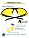 Bifocal Safety Glasses SB9000 with Yellow Lenses 150