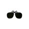 Lightweight Plastic ClipOn FlipUp Spectacles  Shade 5 Green Welders Lens