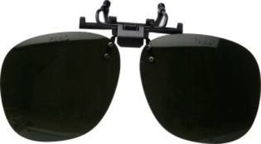 Lightweight Plastic ClipOn FlipUp Spectacles  Shade 8 Green Welders Lens