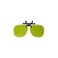 Lightweight Plastic ClipOn FlipUp Spectacles  Shade 2 Green Welders Lens