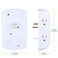 Philips 6Outlet Extender Grounded Wall Tap Reset Button Circuit Breaker Adapter Spaced Outlets 3Prong Multiple Plug Quick and Easy Install Cruise Essentials UL Listed White SPS1460WA37
