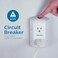 Philips 6Outlet Extender Grounded Wall Tap Reset Button Circuit Breaker Adapter Spaced Outlets 3Prong Multiple Plug Quick and Easy Install Cruise Essentials UL Listed White SPS1460WA37
