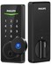 Philips Fingerprint Door Lock Keyless Entry Door Lock Deadbolt Electronic Door Lock with Code Door Lock for Front DoorAuto LockEasy Install Touchscreen Digital Keypad Lock with Key