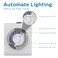 Philips 24Hour Indoor Mechanical Outlet Timer 2 Polarized Timer Outlets 30Minute Intervals Light Timer ONOff Daily Cycle Plug Timer Lamp Timer Push Pins Override Switch White SPC1237AT27