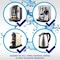 Universal Coffee Machine Descaling Solution Coffee Machine Descaler Liquid 4 Uses Descaler Kit Part of your Barista Accessories Set Compatible with Nespresso Phillips Lavazza Verismo and More