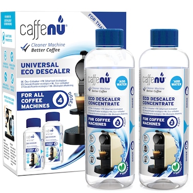 Universal Coffee Machine Descaling Solution Coffee Machine Descaler Liquid 4 Uses Descaler Kit Part of your Barista Accessories Set Compatible with Nespresso Phillips Lavazza Verismo and More