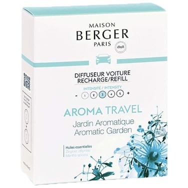 Set of 2 Ceramic Pods for Refillable Car Air Freshener Vent Clip Diffuser  46 Weeks Diffusion Time  Maison Berger Fragrance and Scent  Aroma Travel  Made in France