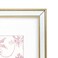 Laura Ashley 11x14 Matted 8x10 Gold Beveled Mirror Picture Frame Classic Mirrored Frame with Deep Slanted Angle WallMountable Made for Photo Gallery and Wall Art 11x14 Matted 8x10 Gold