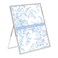 Laura Ashley8x10 Silver Flat Metal Picture Frame Vertical with PullOut Easel Stand Made for Tabletop Counterspace Shelf and Desk