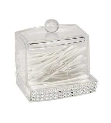 Laura Ashley Qtip Box in Pave Diamond Design Super Clear