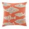Tommy BahamaBatic Fish 20inch Decorative Pillow 1 Count Pack of 1 Multi Orange