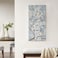 Madison ParkLuminous Bloom Wall Art Living Room Dcor  Floral Brushstroke Hand Embellished Canvas Home Accent Modern Bathroom Decoration Ready to Hang Painting for Bedroom 39 x 19 Blue