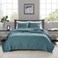 Madison Park Keaton Quilt SetCasual Channel Stitching Design All Season Lightweight Coverlet Bedspread Bedding Shams FullQueen90x90 Stripe Teal