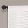 Lush Decor18 x 52 White Wave Texture Valance  Pleated Ruffle Fold Window Kitchen Curtain Single