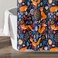 Lush Decor Navy Pixie Fox Shower CurtainFabric Floral Animal Print Design x 72