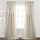 Lush Decor Tulle Skirt Solid Window Curtain Panel Pair 84 L x 40 W Neutral
