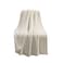 Lush Decor Solid Kantha Pick Stitch Yarn Dyed Cotton Woven Throw Blanket 60 x 50 Neutral  OffWhite