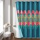 Lush DecorBoho Chic Polyester Shower Curtain 14Piece Set with PEVA Lining and Rings 72 x 72