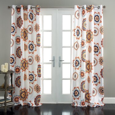 Lush Decor Adrianne Window Curtain Panel Set of 2 84 x 52 White