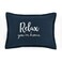 Lush DecorRelax Youre Home Decorative Throw Pillow Cover 20 W x 13 L Navy  Rectangle Pillow Cover  Throw Pillows for Bed Couch Or Chair