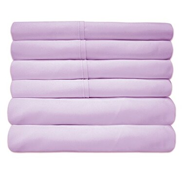 Full Size Bed Sheets  6 Piece 1500 Supreme Collection Fine Brushed Microfiber Deep Pocket Full Sheet Set Bedding  2 Extra Pillow Cases Great Value Full Lilac