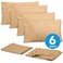 Sweet Home Collection 6 Piece 1500 Thread Count Brushed Microfiber Deep Pocket Sheet Set  2 Extra Pillow Cases Great ValueQueenCamel